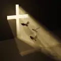 Jesus Christ is alive on the wall