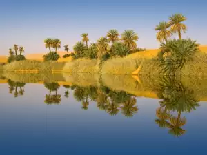 A Lake Mysteriously Appears in the Middle of a Desert in Tunisia