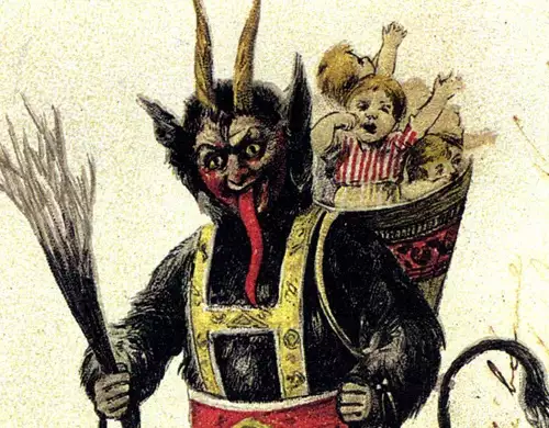 The Sinister Krampus Punishes Misbehaving Children Before Christmas