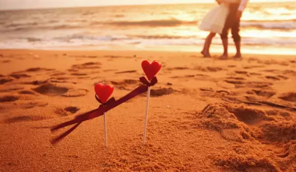 Love on beach
