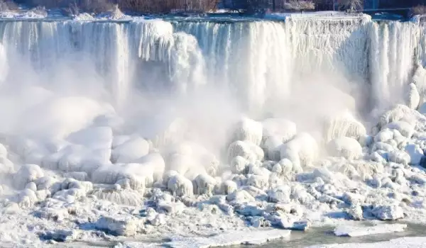 Frozen waterfall